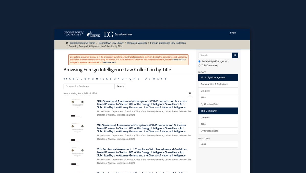 Course Catalog Law Center on National Security